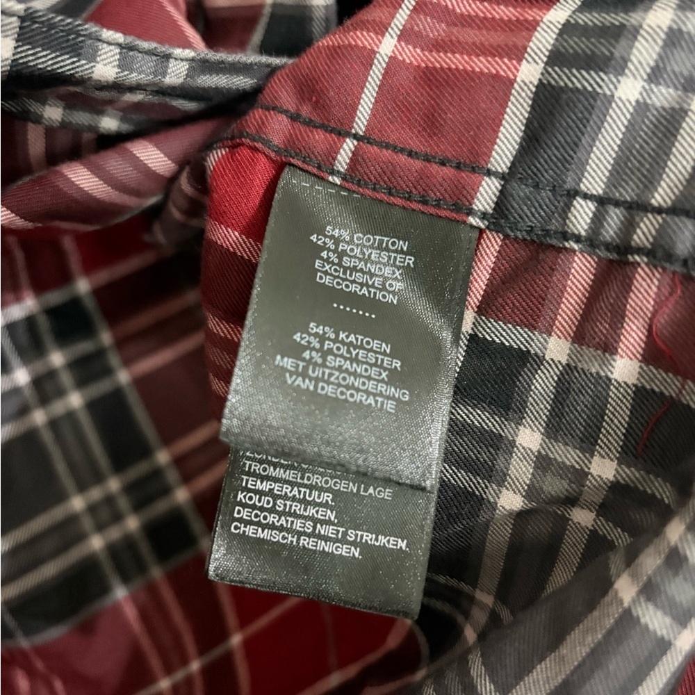 NWOT Men’s Harley Davidson 120th Anniversary Flannel Plaid Shirt - Picture 6 of 7